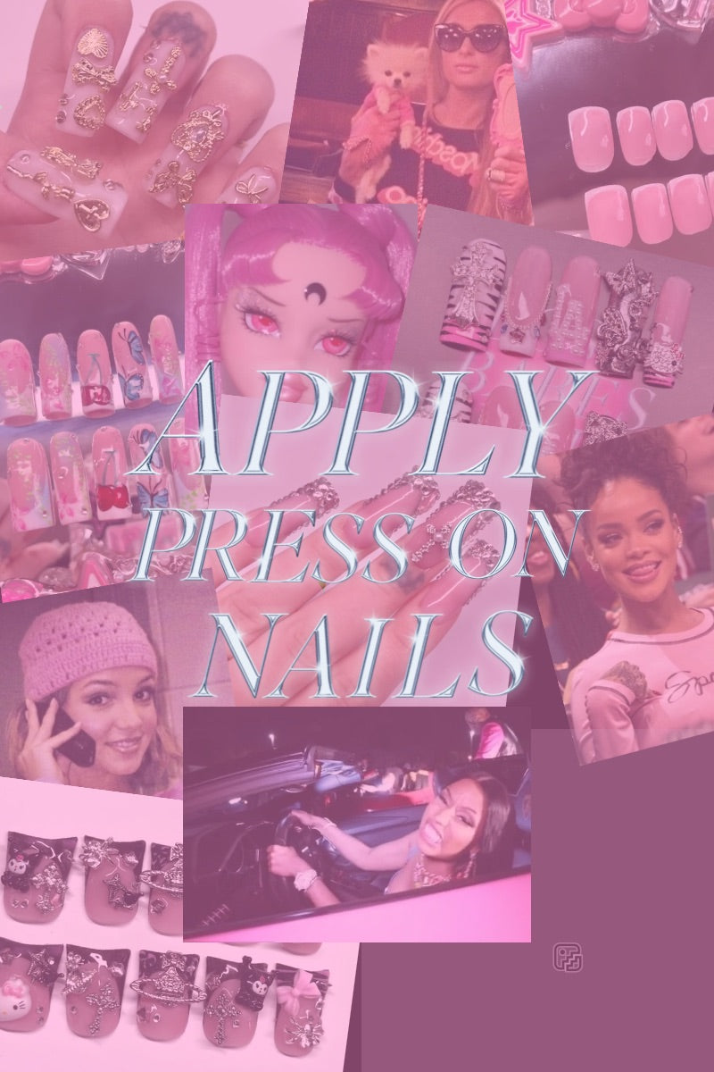 How to Apply Press On Nails - A step by step guide to applying handmade Press On Nails so that they last up to 4 weeks!