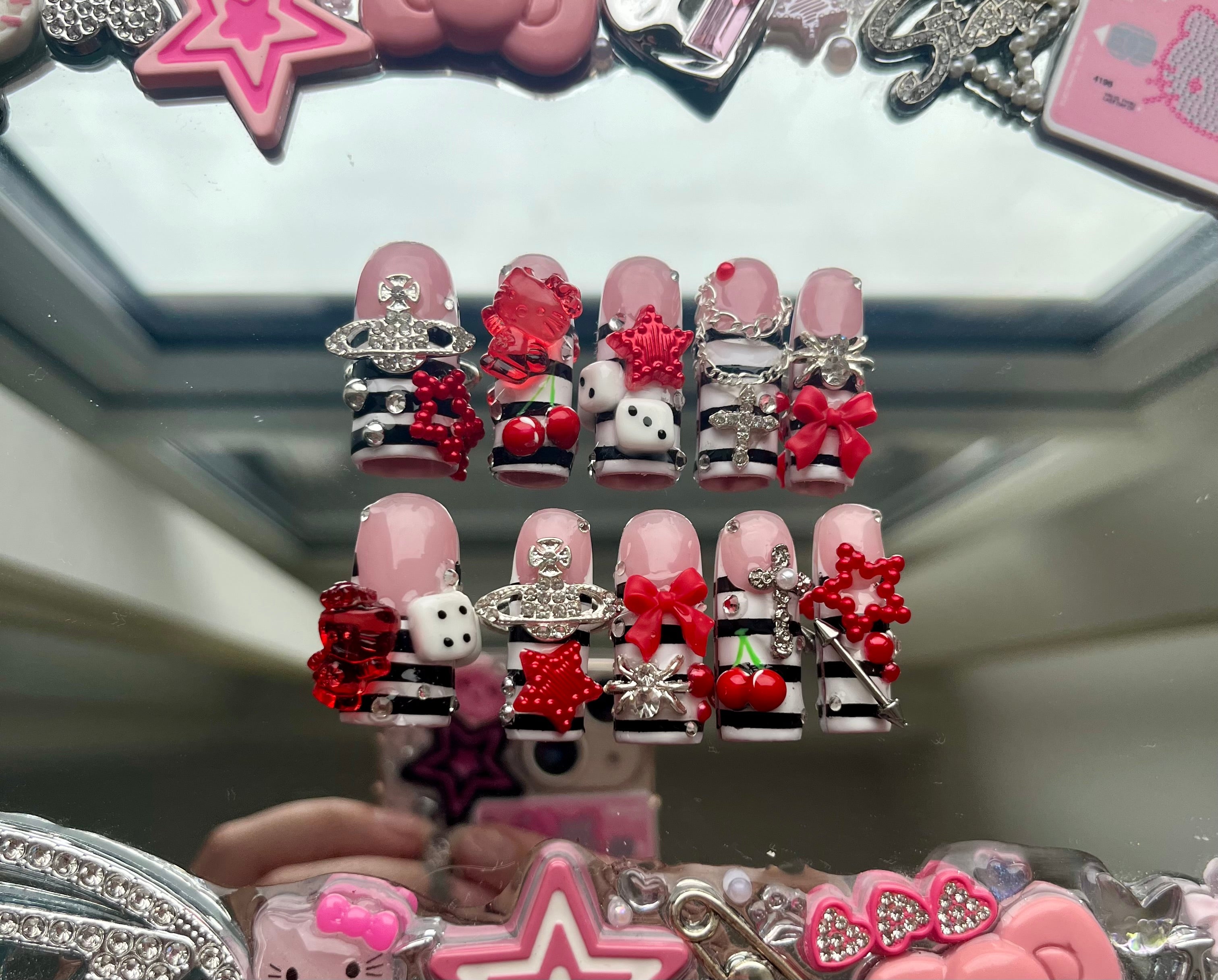 Menace Press On Nails ☆♡