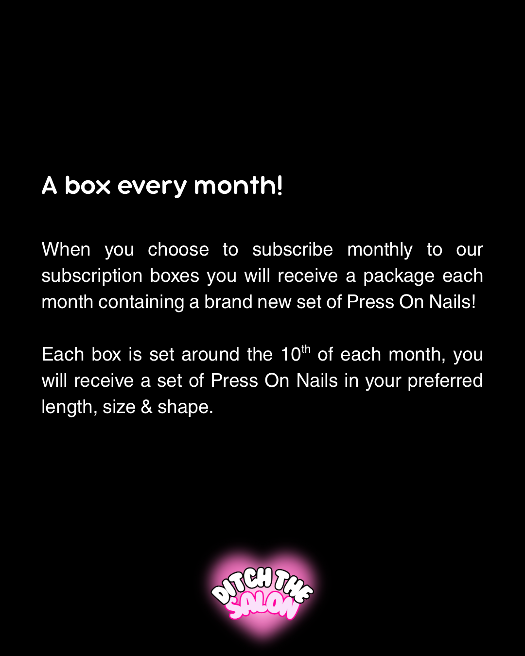 Ditch the Salon - Monthly Press On Nail Subscription Box (UK Exclusive)