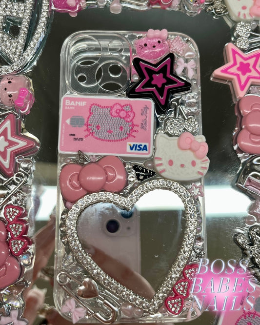 Junk style phone case handmade in the UK