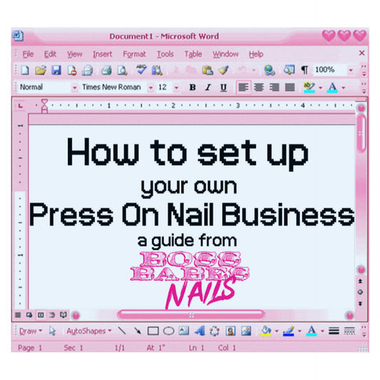 How to set up your own Press On Nail Business eBook